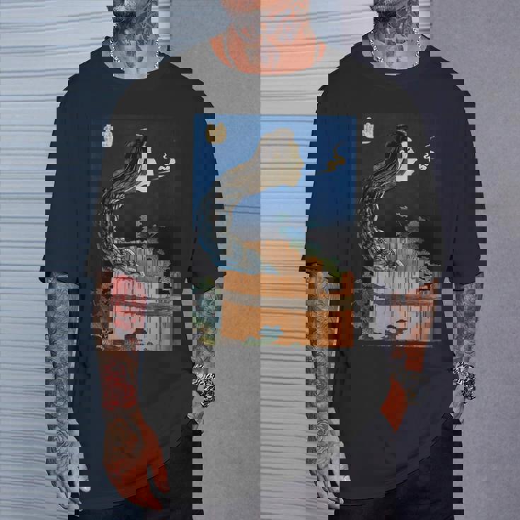 番町皿屋敷 百物語 怪談 葛飾 北斎 お皿のマンション お菊 日本美術 ハロウィン Tシャツ 彼への贈り物