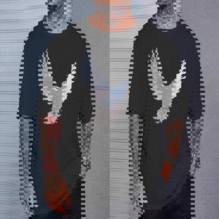 白いハト 白いキジバト 甘いハト Tシャツ 彼への贈り物