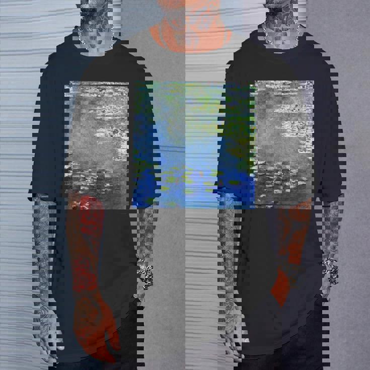 睡蓮の絵 Tシャツ 彼への贈り物