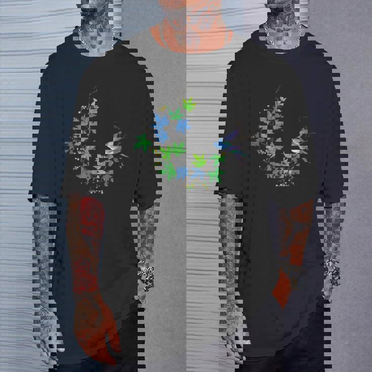 碧い楓 碧い鳥 Tシャツ 彼への贈り物