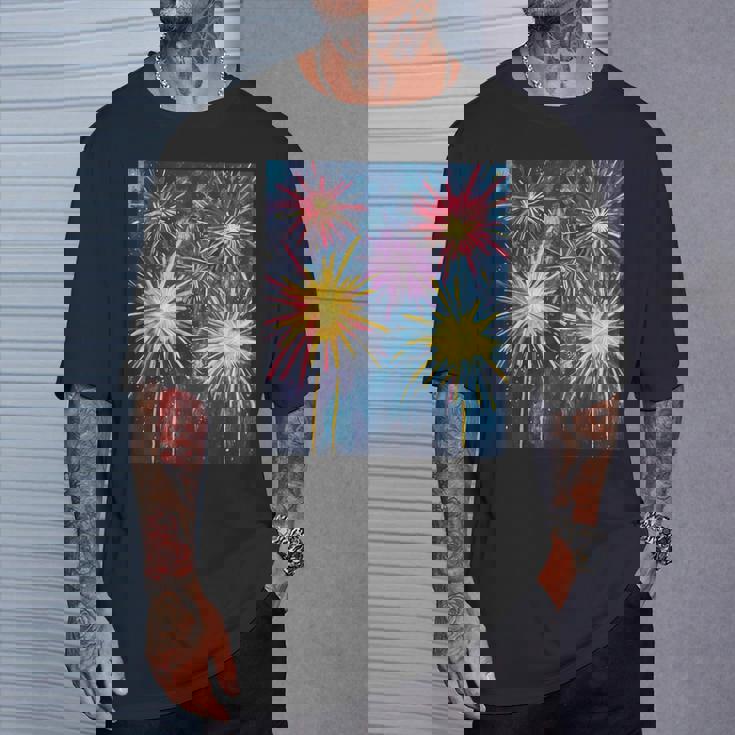 祭りのための花火ショー Tシャツ 彼への贈り物