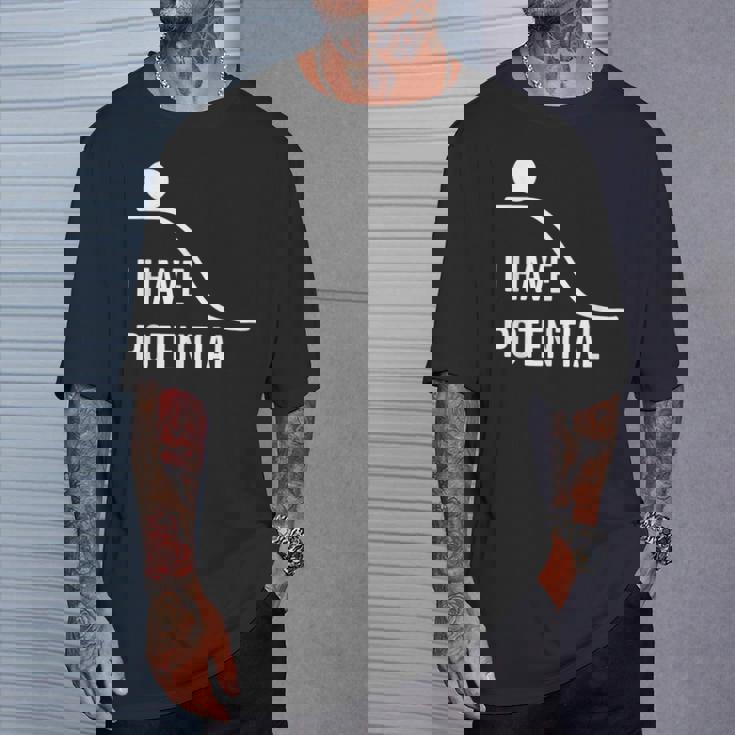 私には潜在的なエネルギーがあります-面白い物理学 Tシャツ 彼への贈り物