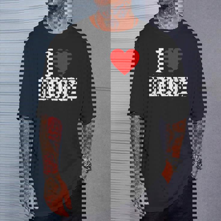 私はリンジーが大好きです Tシャツ 彼への贈り物