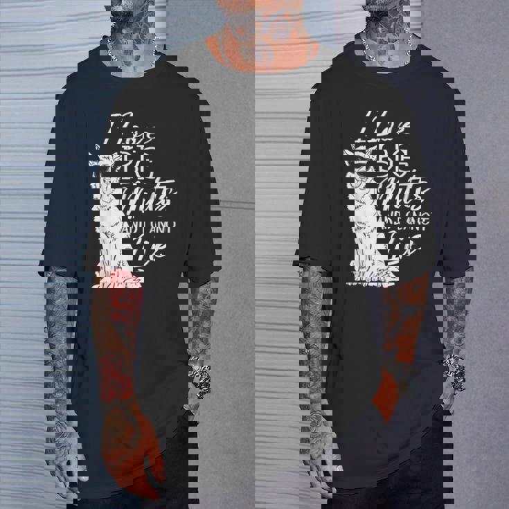 私は大きな雑種が大好きで、犬救助犬シェルターに嘘はつかない Tシャツ 彼への贈り物