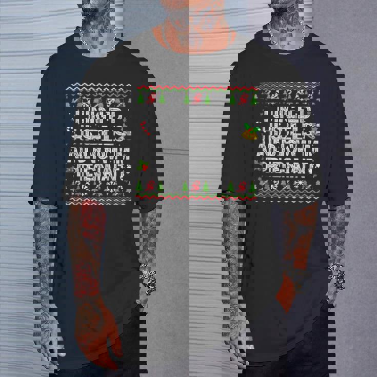 私は彼のベルを鳴らして今妊娠中クリスマス妊娠 Tシャツ 彼への贈り物