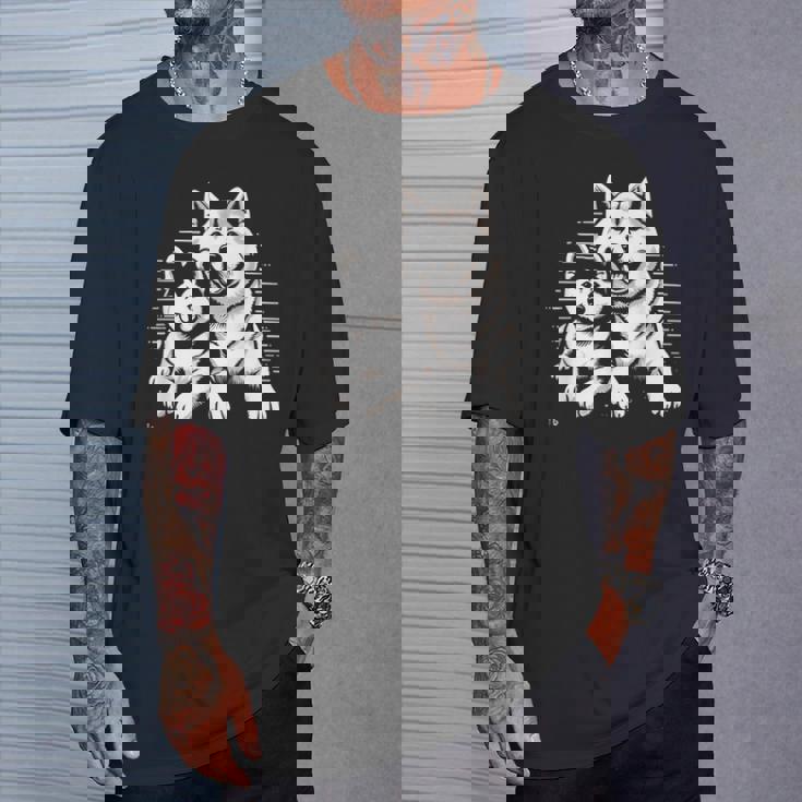 秋田犬 グラフィックtシャツ レディース メンズ Tシャツ 彼への贈り物