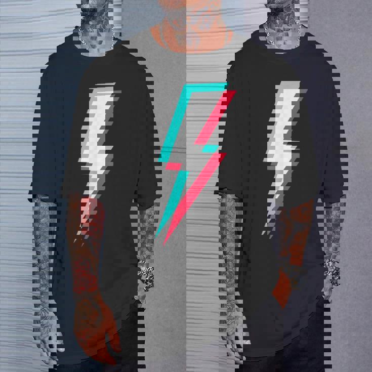 稲妻デザイン キッズ 男の子 女の子 女性 男性 グラフィック Tシャツ 彼への贈り物