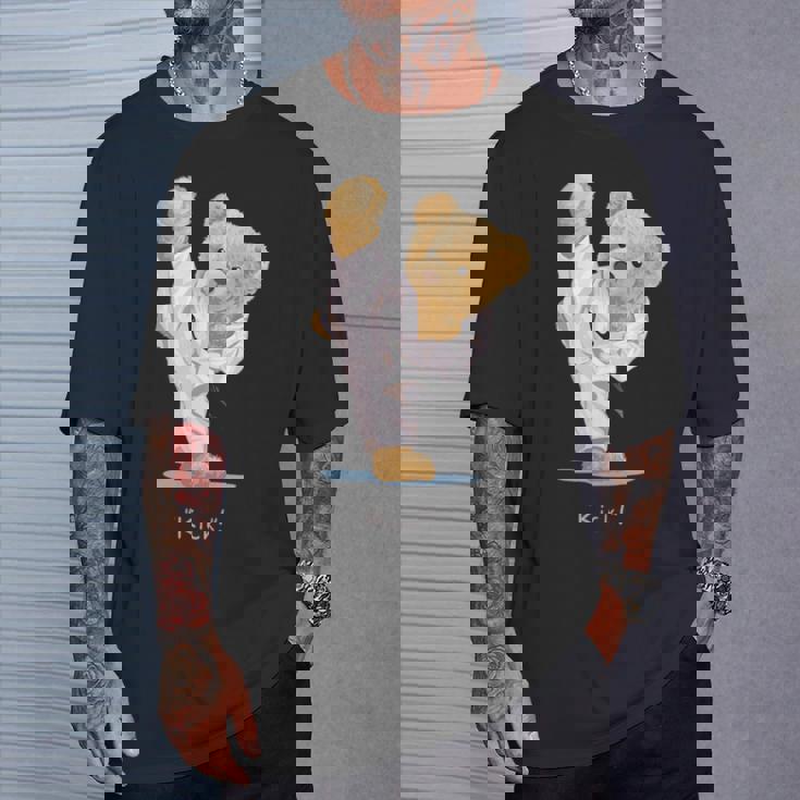 空手 子供用 テディベア テコンドー ボーイズ メンズ Tシャツ 彼への贈り物