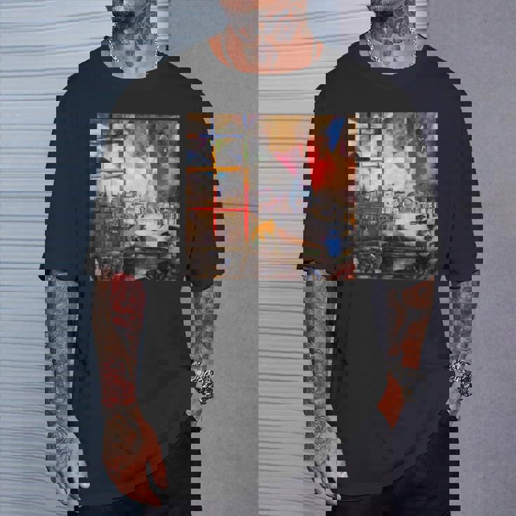 窓を通るパリ マルク・シャガール Tシャツ 彼への贈り物