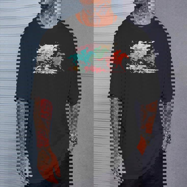 競馬 乗馬 トラックレース ロデオ 乗馬 ライダー Tシャツ 彼への贈り物