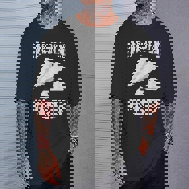 紙飛行機 マスター紙飛行機 航空機 Tシャツ 彼への贈り物