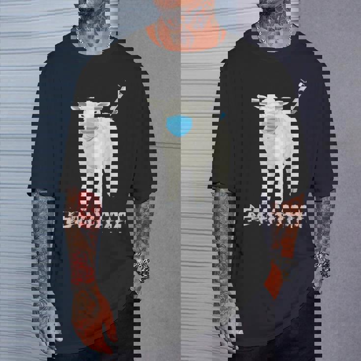 羊または羊 ワクチン防止マスク Tシャツ 彼への贈り物