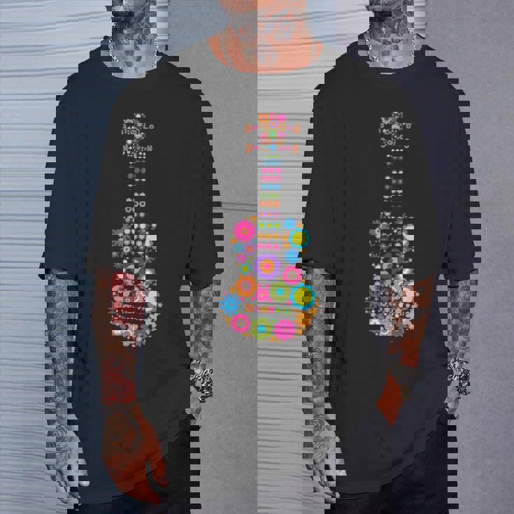 美しい花の4弦ウクレレ楽器 Tシャツ 彼への贈り物