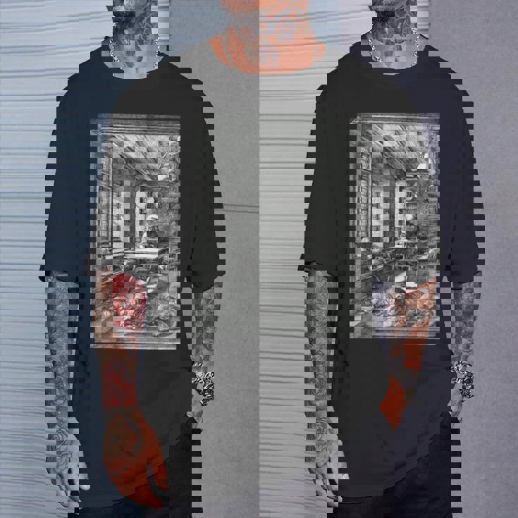 聖ジェロームの研究 アルブレヒト・デューラー ゴシック中世美術 Tシャツ 彼への贈り物