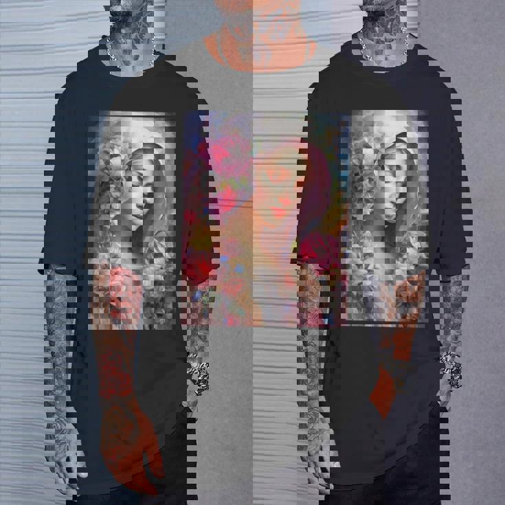 聖母、聖母マリア、聖母マリア、聖母 Tシャツ 彼への贈り物