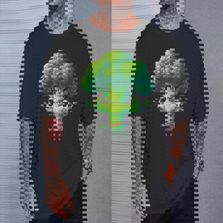 腹筋付き筋肉ブロッコリー Tシャツ 彼への贈り物