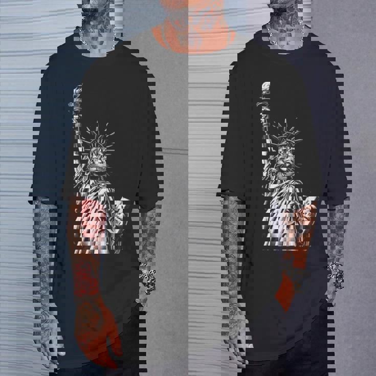 自由の女神猫 Nycプライド Tシャツ 彼への贈り物