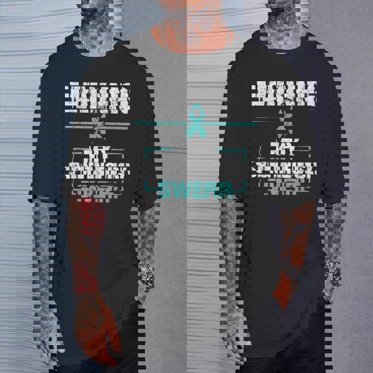 自発的に誓う可能性があります トゥレット症候群啓発 Tシャツ 彼への贈り物