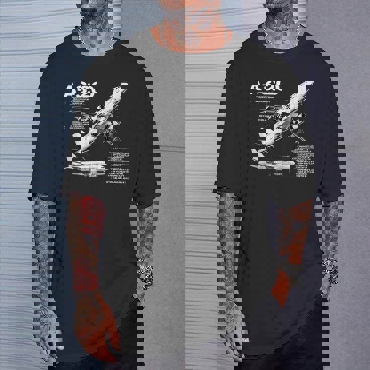 航空機 エアバスa320ジェット Tシャツ 彼への贈り物