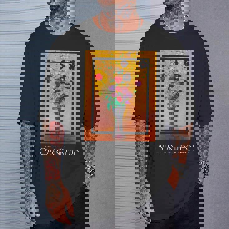 花瓶 オディロン・ルドン 絵画 シンボリズム 花ase Flowers Odilon Redonymbolism Tシャツ 彼への贈り物