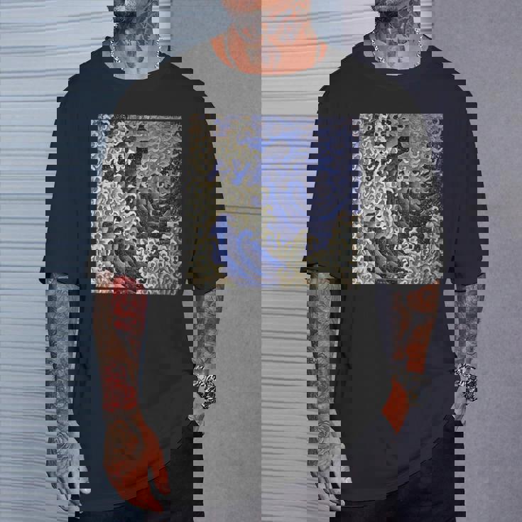 葛飾北斎 男波 Tシャツ 彼への贈り物