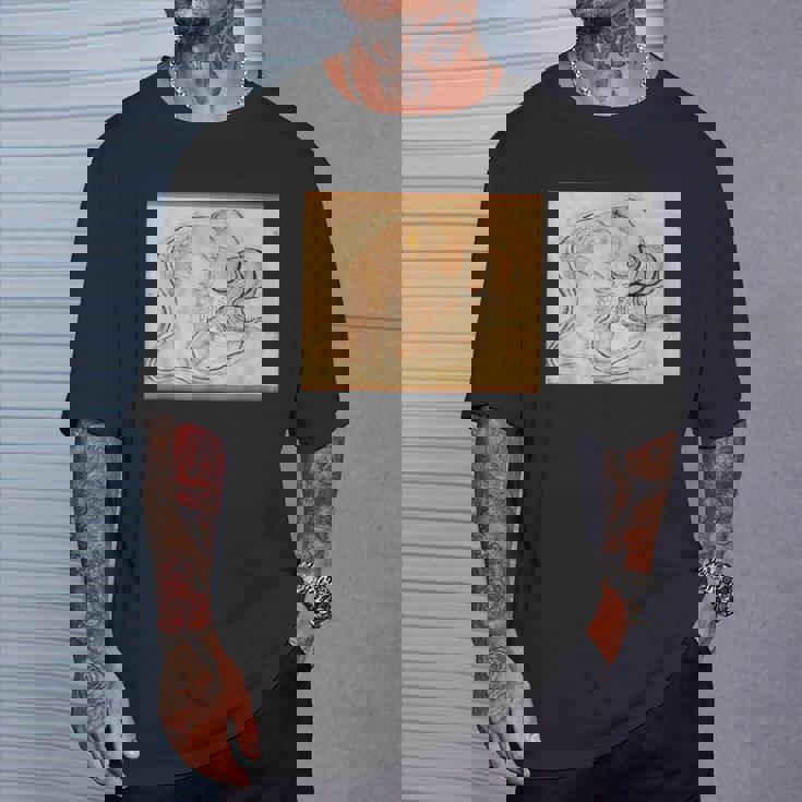 葛飾北斎作 蛇女頭 Tシャツ 彼への贈り物