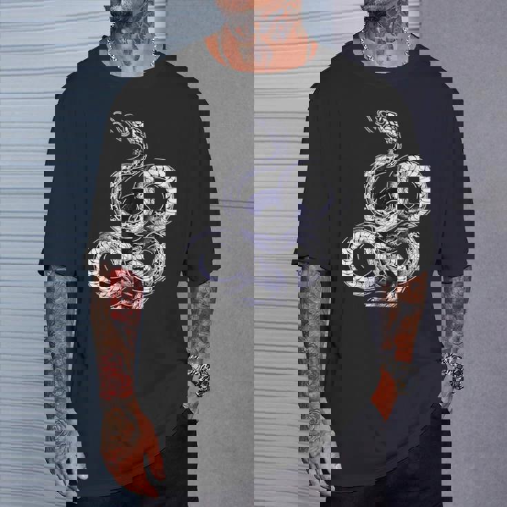 蛇蛇スリザリングブラックワーク Tシャツ 彼への贈り物