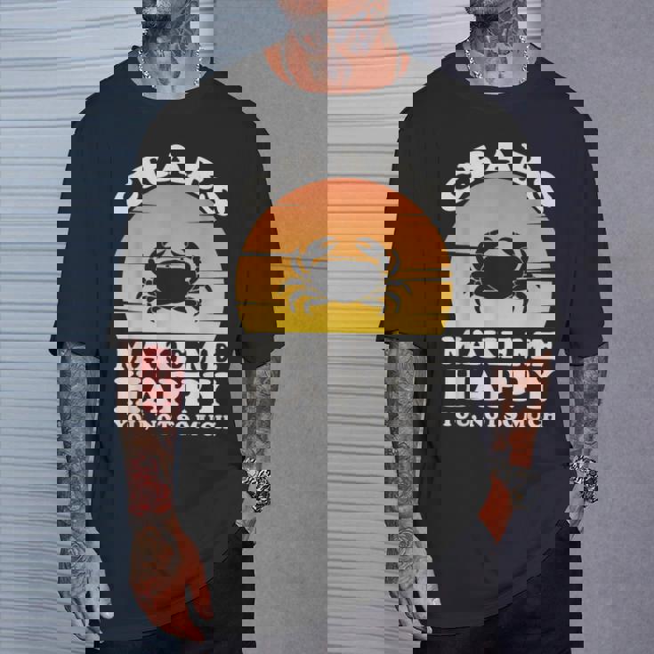 蟹は私を幸せにする カニ服 カニ Tシャツ 彼への贈り物