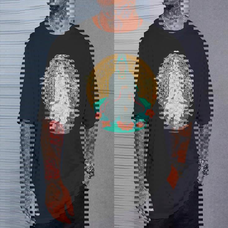 観音菩薩 観音陰仏教 アジアン仏教 Tシャツ 彼への贈り物