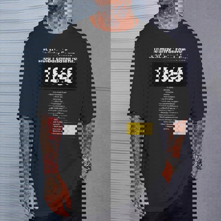 財務省解体dissolution Of The Ministry Of Finance Tシャツ 彼への贈り物