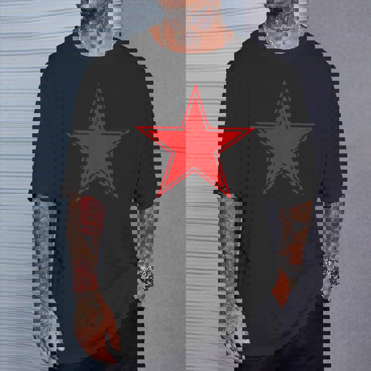 赤い星シャツ Tシャツ 彼への贈り物