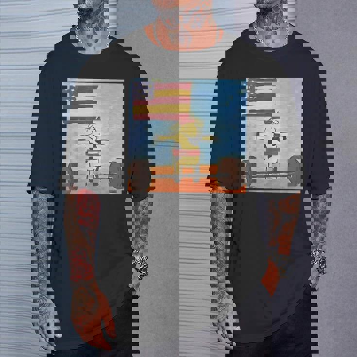 赤身ビーフ パティ赤身ビーフティー デッドリフティングビーフ Tシャツ 彼への贈り物