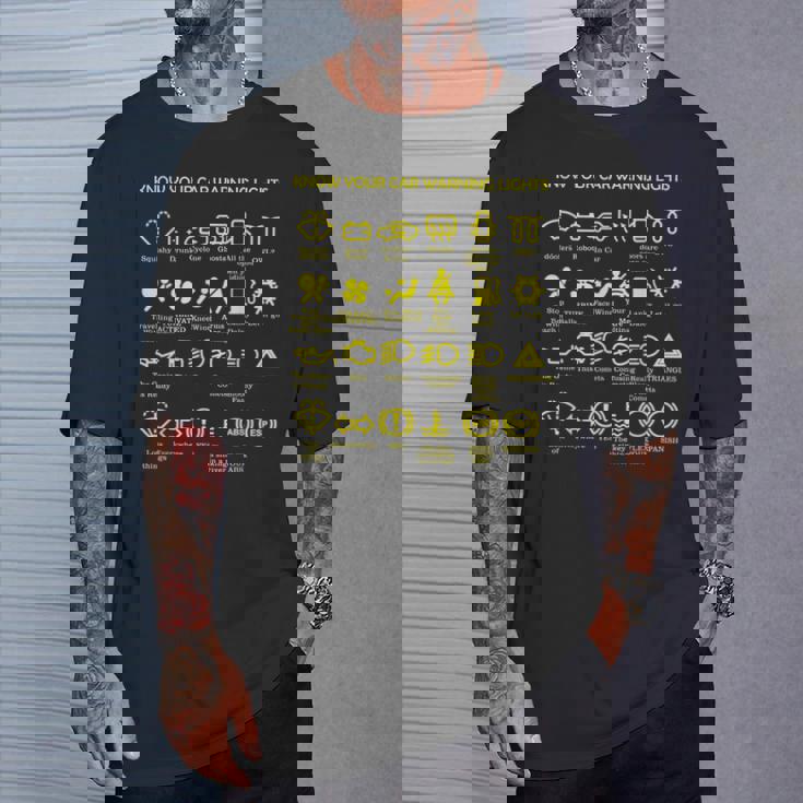 車の警告灯 非常に面白いドライバー Tシャツ 彼への贈り物