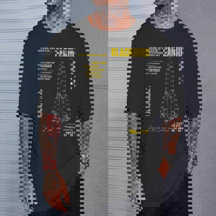 軍用航空機 ロッキードr-71 ブラックバード Usaf Tシャツ 彼への贈り物