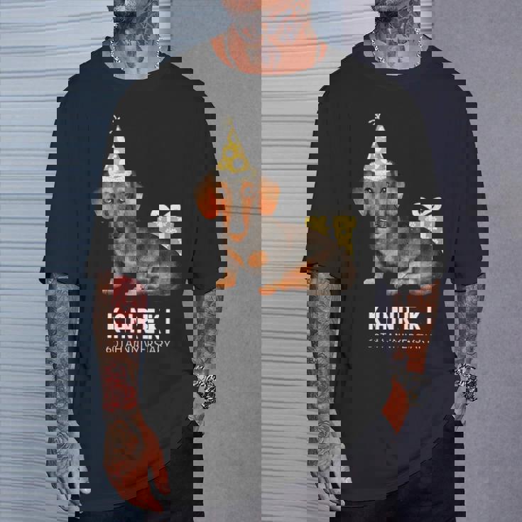 還暦祝い 犬好き 男性 女性 父 母 還暦 お祝い 60歳 かわいい 犬 ダックスフンド おしゃれ 赤色 Tシャツ 彼への贈り物