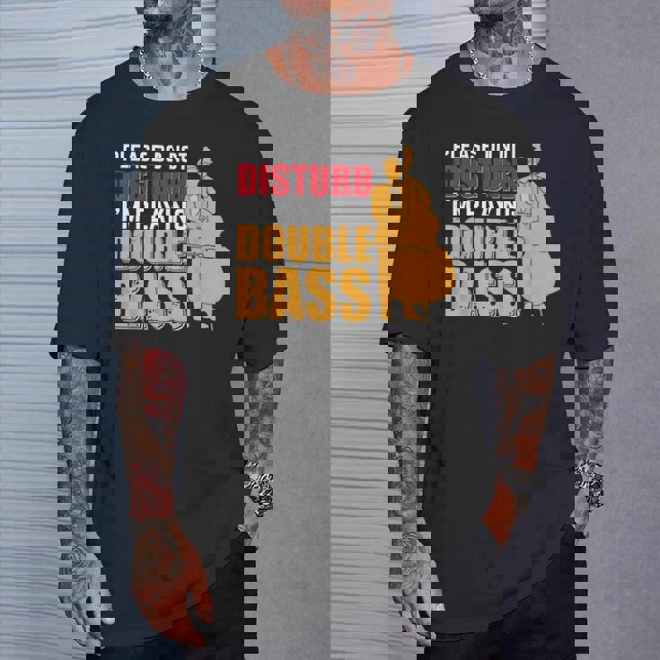 邪魔しないでください私はコントラバス奏者です Tシャツ 彼への贈り物