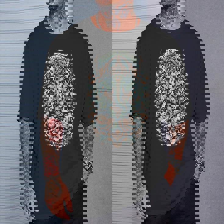 部屋の象 ガネーシャ Tシャツ 彼への贈り物