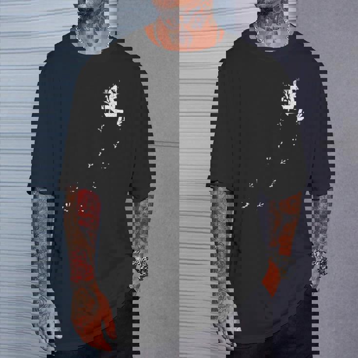 野生動物 足跡 水陸両用 カエル 熱帯雨林 カエル Tシャツ 彼への贈り物