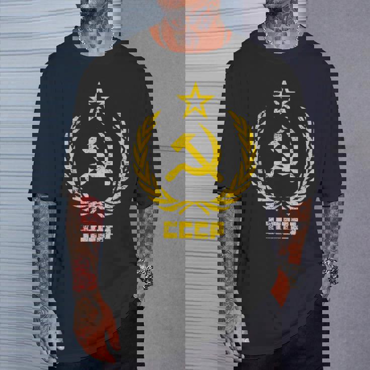 鎌と槌の星cccpソビエト連邦 Tシャツ 彼への贈り物