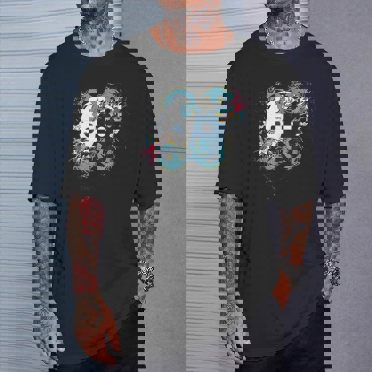 陰陽 太極竜デザイン 瞑想用 太極拳 Tシャツ 彼への贈り物