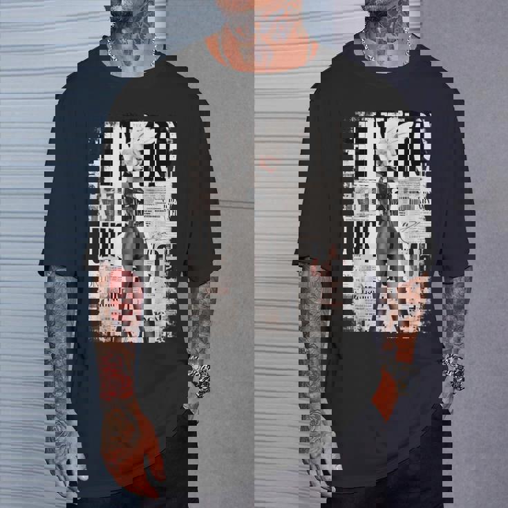 雑誌の表紙ヴィンテージガールバニーコラージュセクシーモデルピンナップ Tシャツ 彼への贈り物