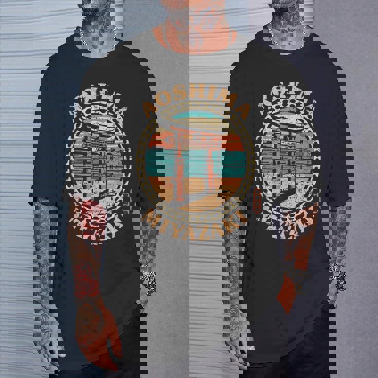 青島宮崎ジャパン サーフィン 青島神社 日本語漢字 Tシャツ 彼への贈り物