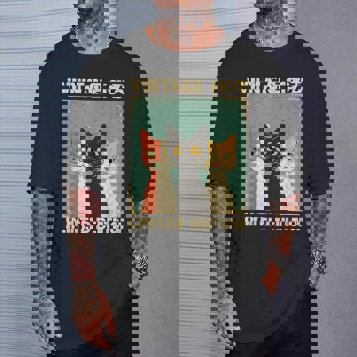 面白い 50歳 ギフト ヴィンテージ 1975 猫好き 50歳の誕生日 Tシャツ 彼への贈り物