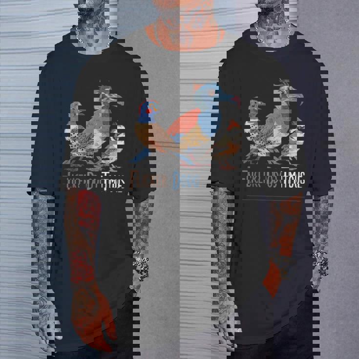 面白い ちらつきドードーシジュウカラ メンズ レディース キッズ Tシャツ 彼への贈り物