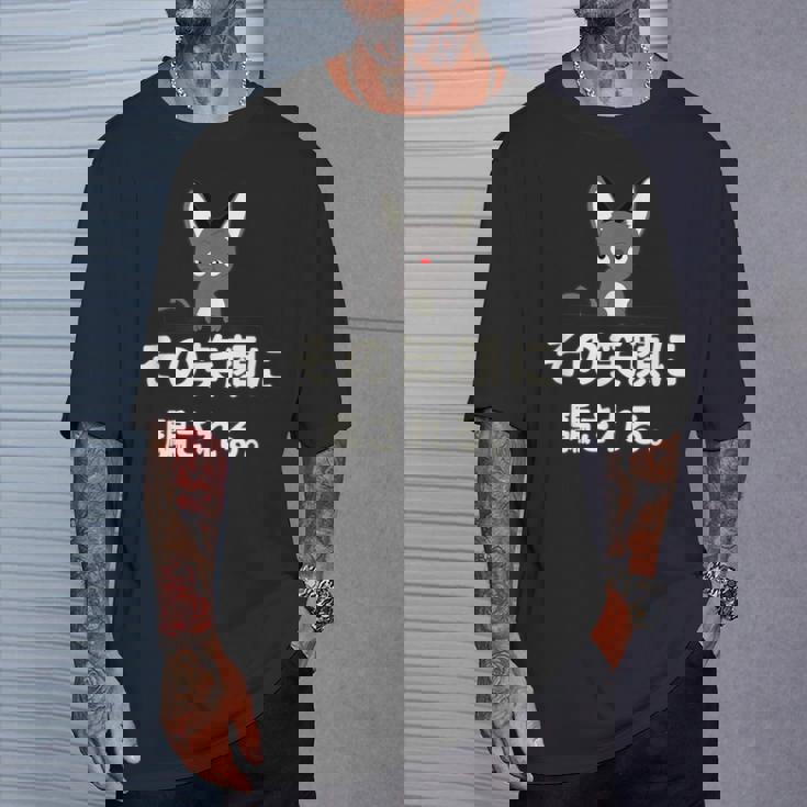 面白い 猫 文字入り 「その笑顔に騙される。」おもしろギャグ-ジョーク 漢字 その笑顔に騙される。 Tシャツ 彼への贈り物