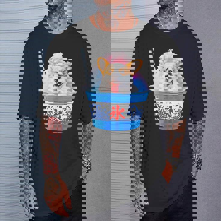 面白いtシャツ コーギー かき氷 イヌ メンズ 犬好き グッズ かわいい おもしろ 面白い 服 ネタ 夏 Tシャツ 彼への贈り物