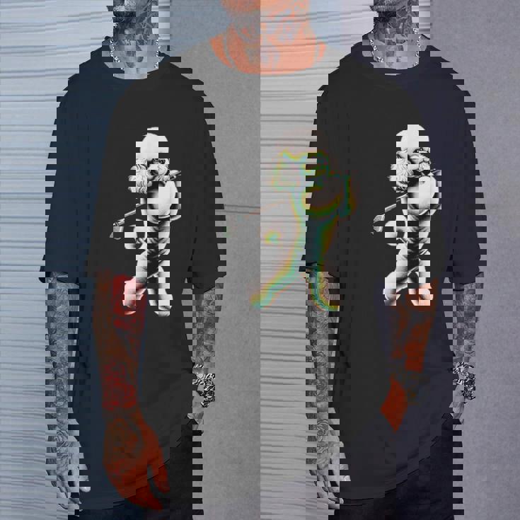 面白いtシャツ トイプードル ゴルフ イヌ メンズ 犬好き グッズ かわいい おもしろ 面白い 服 ネタ Tシャツ 彼への贈り物