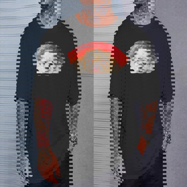 面白いtシャツ ペキニーズ 犬 イヌ 寿司 メンズ 犬好き グッズ かわいい おもしろ 面白い 服 ネタ Tシャツ 彼への贈り物