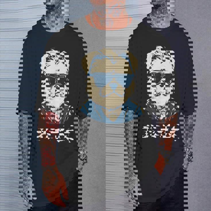 面白いtシャツ マルチーズ 犬 父 イヌ わんこ メンズ 犬好き グッズ おもしろ 面白い 服 ネタ Tシャツ 彼への贈り物