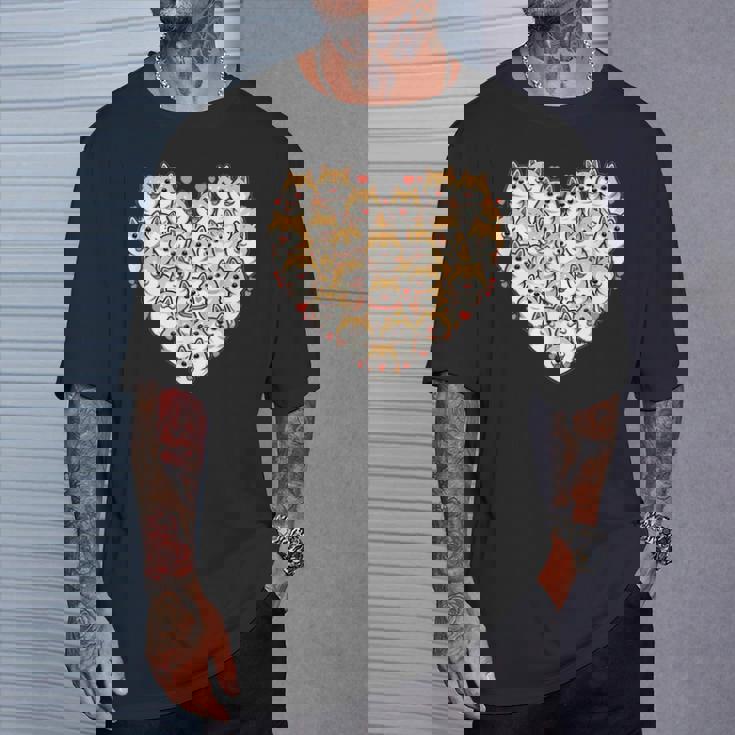 面白いtシャツ 柴犬 ハート イヌ わんこ メンズ 犬好き グッズ かわいい おもしろ 面白い 服 ネタ Tシャツ 彼への贈り物